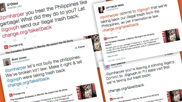 Netizens, Canadians to PM Harper: PH not a garbage dump