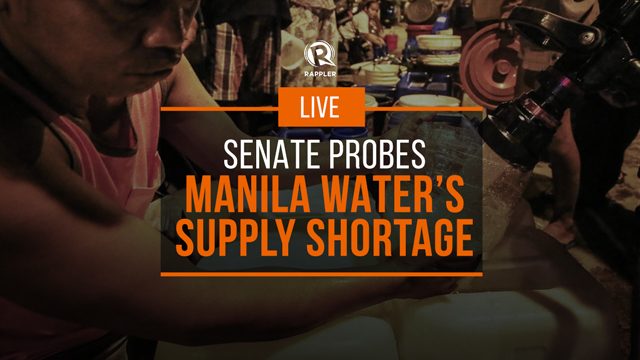 LIVE: Senate probes Manila Water’s supply shortage