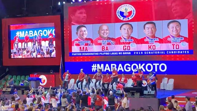 Till the very end, song and dance numbers fill PDP-Laban campaign