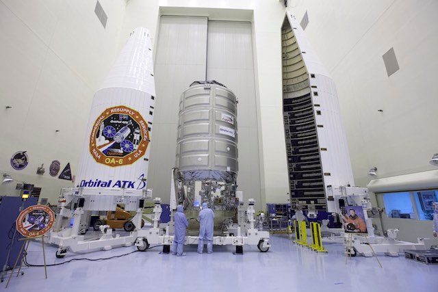 The Cygnus cargo spacecraft. Image courtesy NASA 