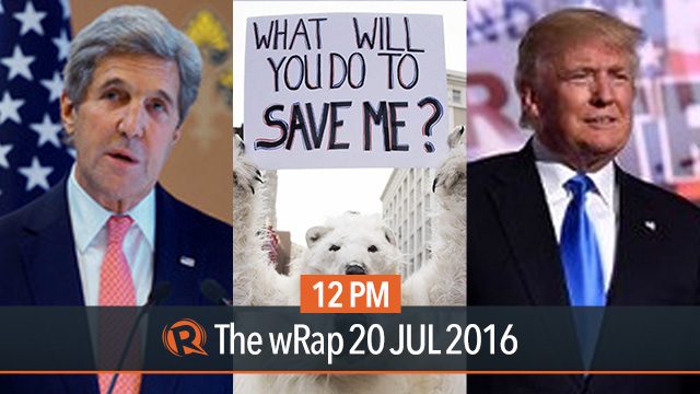 Kerry visit, Trump, June temperature | 12PM wRap