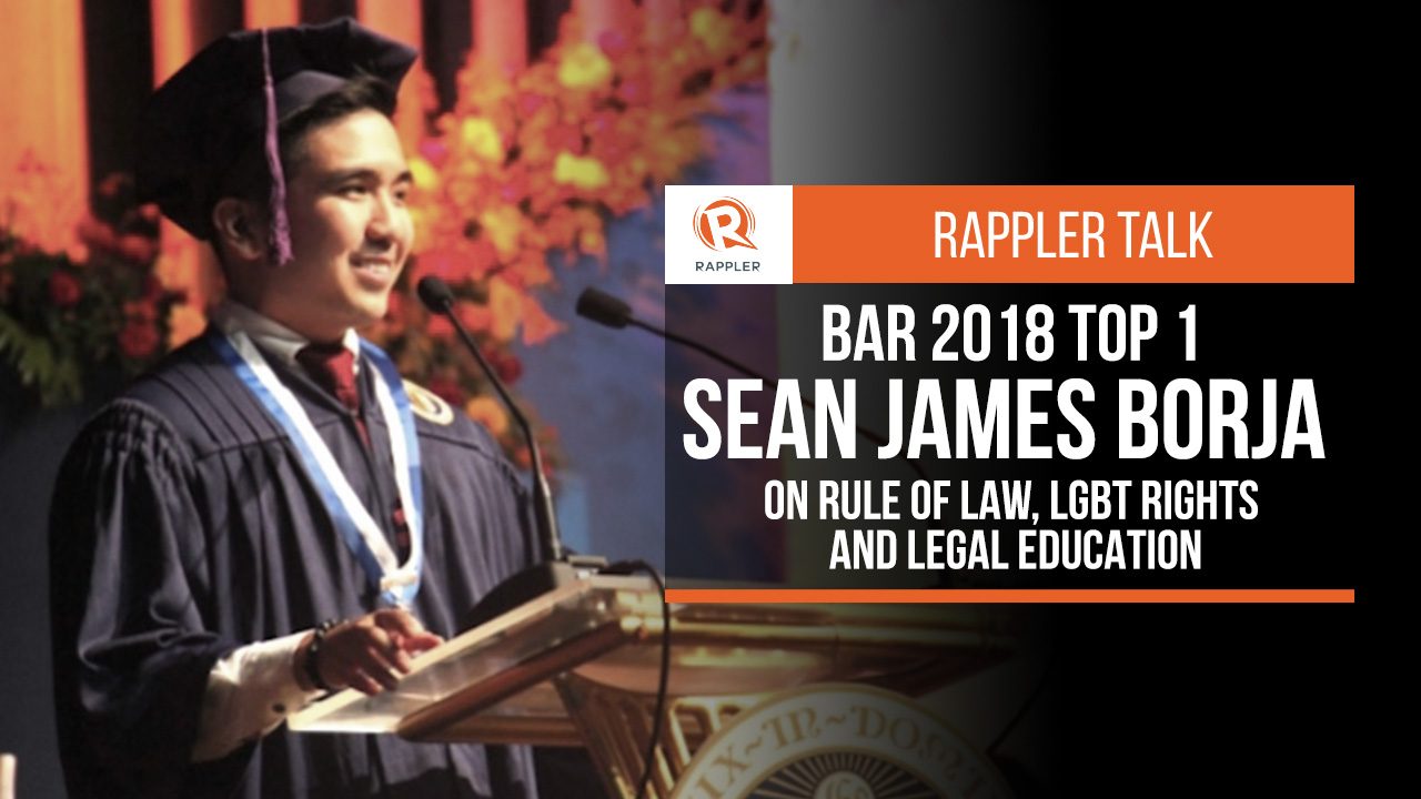 Rappler Talk: Bar 2018 topnotcher Sean James Borja