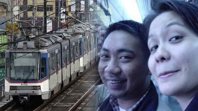 DOWN MEMORY LANE. The author and her friend Gio are all smiles in a morning MRT commute in 2001. Photo by Shakira Sison 