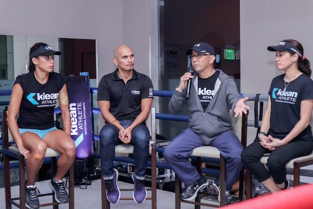 IMPORTANT. Klean Athlete Key Opinion Leader Dr. Ben ValdecaÃ±as (3rd from left) sharing insights during the forum. Photo from release 