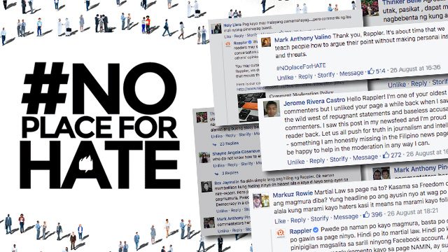 Social media users react to #NoPlaceForHate campaign