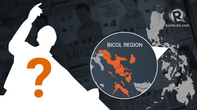 Siapa yang mencalonkan diri di Bicol