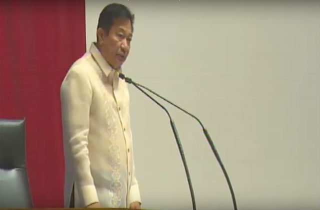 EXPECT DEBATES. Speaker Pantaleon Alvarez delivers his New Year's message at the reopening of the 17th Congress' session on January 16. Screengrab from congress.gov.ph 