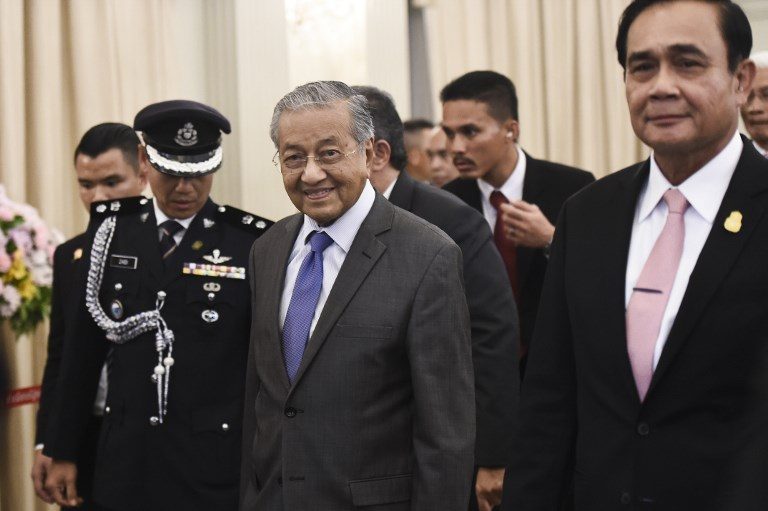 Malaysian Prime Minister Mahathir visits Thailand
