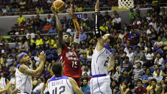 Gabe Freeman, Ginebra's third import of the conference, brought excitement upon his arrival but failed to turn the team's fortunes. Photo by Nuki Sabio/PBA Images