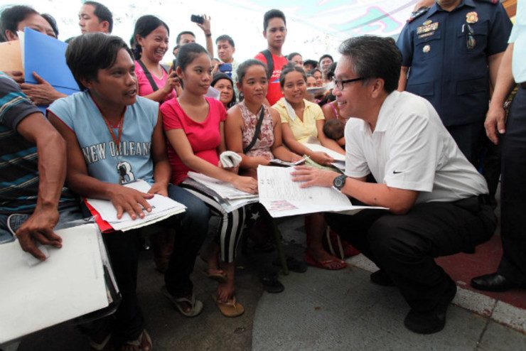 NO POLITICS. The DILG defends itself and its chief from insinuations that some of its programs are beyond its mandate. File photo of Sec Mar Roxas from the DILG