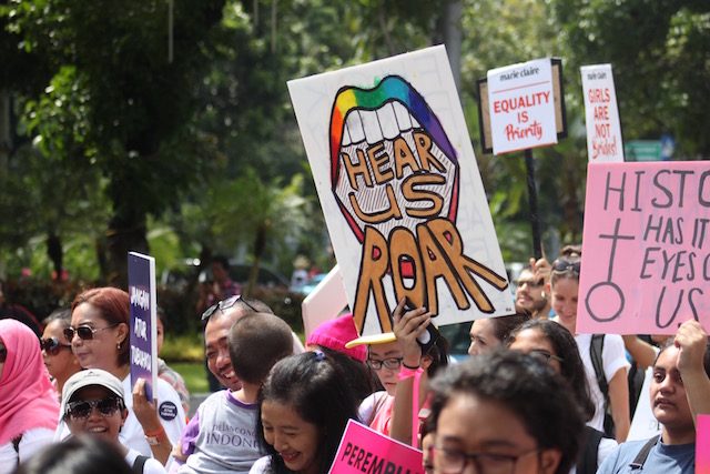 Indonesia stages its own Women’s March in call for equality