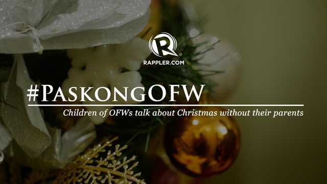 WATCH: Children of OFWs talk about Christmas without their parents