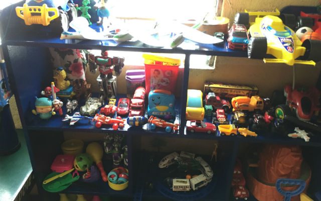 TOYS. These are some of the toys the group of Ateneo students donated to the toy library.