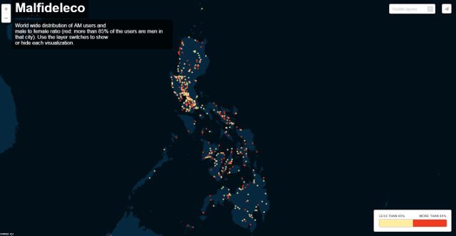 Adultery website users in the Philippines mostly men