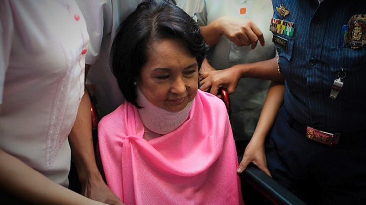 FURLOUGH. Former President Gloria Macapagal-Arroyo will ask Sandiganbayan's permission to visit her grandson's wake. File photo by Ted Aljibe/AFP