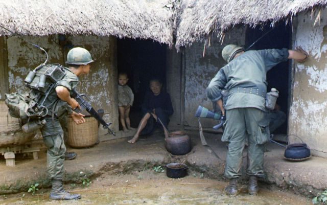 UNCROPPED VERSION. PNA used a cropped version of this image taken in Vietnam for a Marawi story. Image from the National Archives and Records Administration 