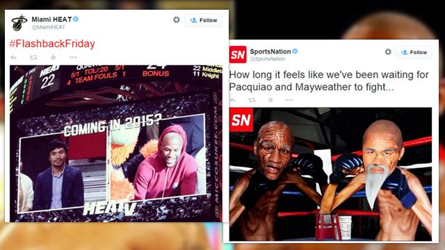 Social Media erupts to Pacquiao-Mayweather