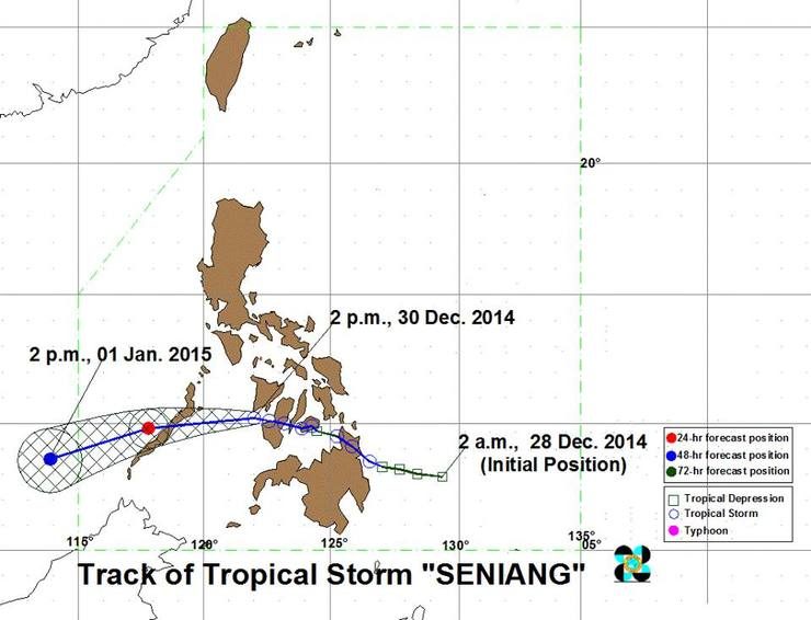 #SeniangPH accelerates, moves towards Cuyo Island
