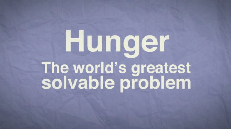 Why we should end hunger