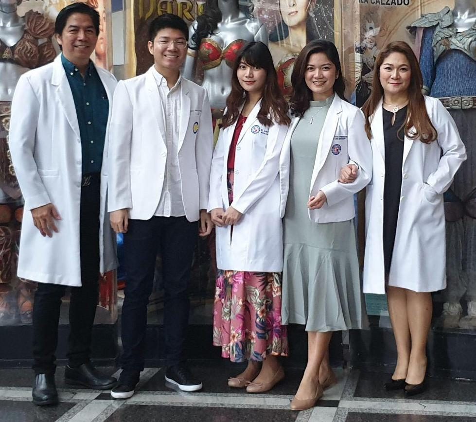 ALL DOCTORS IN THE FAMILY. Federico (2nd, left) hopes to emulate the hard work, integrity, and compassion that his parents (far right and left) has shown in their lives as medical doctors. 
