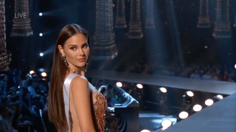 Screenshot from the Miss Universe livestream 
