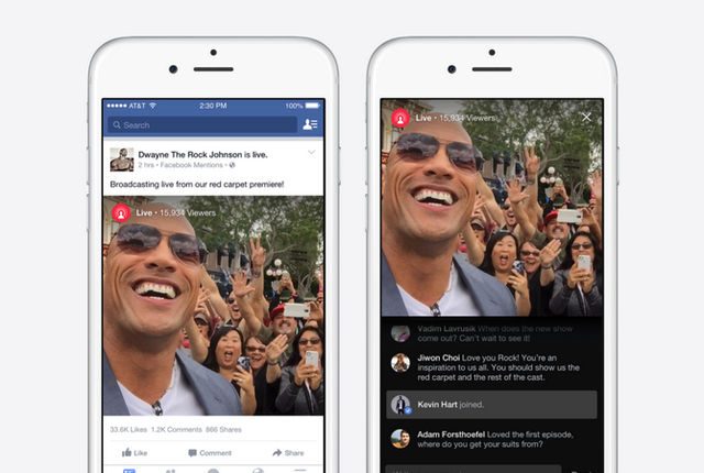 Facebook debuts live video for celebs