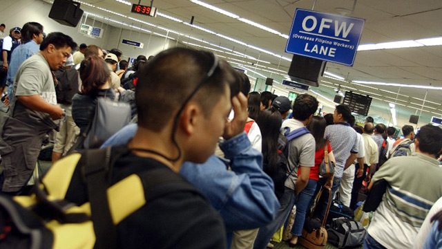 Lawmaker seeks creation of department for OFWs