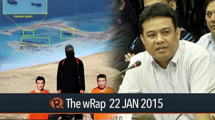 Binay witness surfaces, China’s reclamation, Japanese ISIS hostages | The wRap