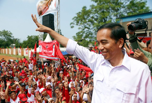 Jokowi saat berkampanye di pilpres 2014 lalu.