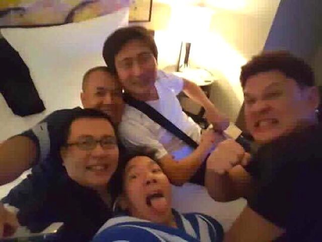 WACKY SHOT. Kenneth Dong (in glasses) with his friends and 'acquaintance' Davao City Vice Mayor Paolo Duterte (right). Photo courtesy of Senator Antonio Trillanes IV 