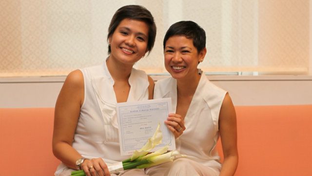 IN ALL 50 STATES, I THEE WED. Effective June 26, 2015, the marriage of Shakira Sison to wife Roz Espinosa became recognized in all 50 states.
 