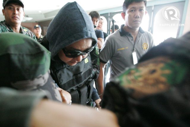 TRANSFERRED. Janet Lim Napoles' spokesman says she's adjusting to her new jail in Taguig City. File photo of Napoles at Sandiganbayan by Ben Nabong/Rappler
