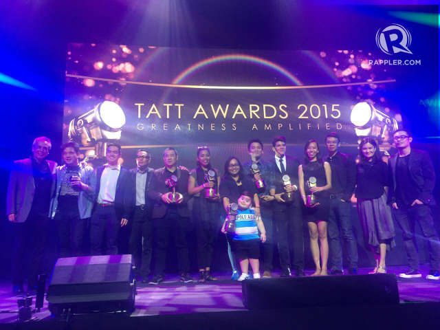 TATT AWARDS 2015. The winners with the members of the Tatt Council. Photo  by Vernise L.Tantuco/Rappler  
