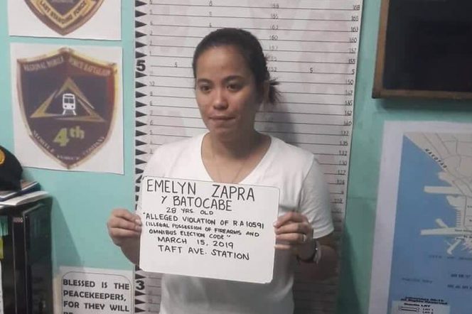 Woman arrested for bringing gun to MRT3