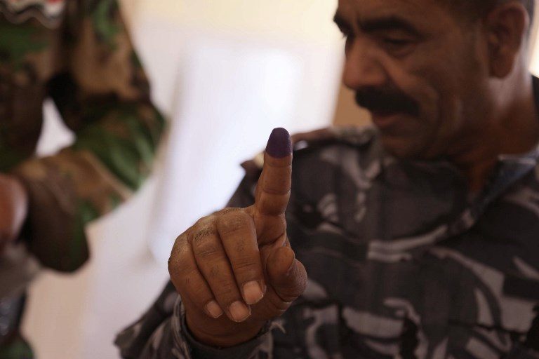 Iraq security forces vote in first poll since IS war