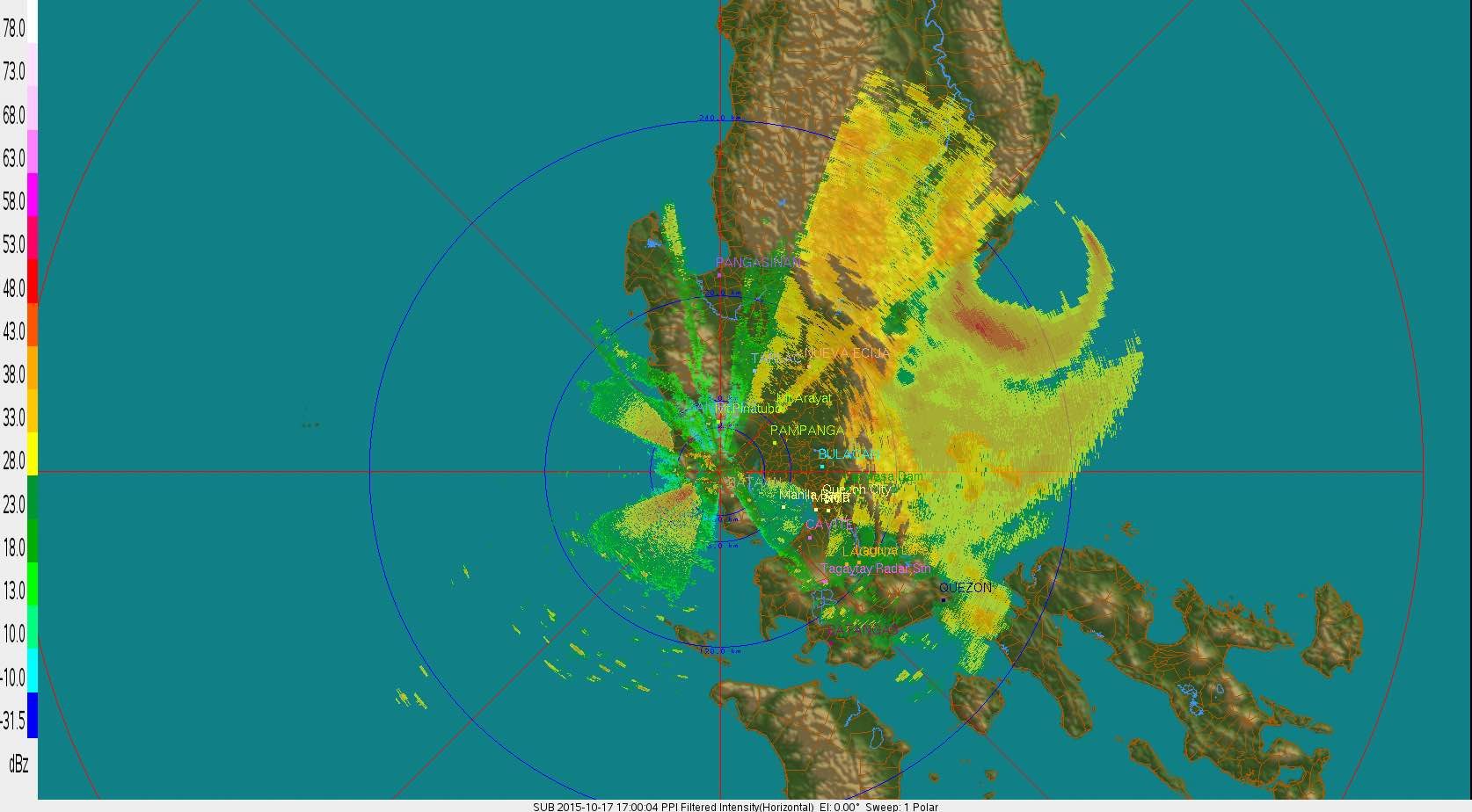 Typhoon Lando hits land in Casiguran, Aurora