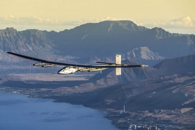 Solar-powered plane lands in California after Pacific crossing