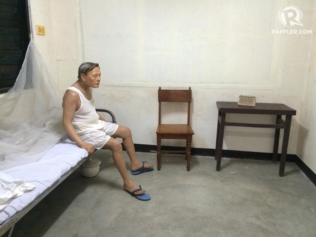 DELTA. A wax figure of Senator Jose Diokno inside the room he was detained in. Photo by Bea Cupin/Rappler 