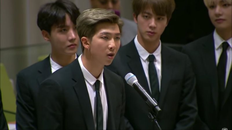 BTS at UN urge world’s youth to ‘just speak yourself’