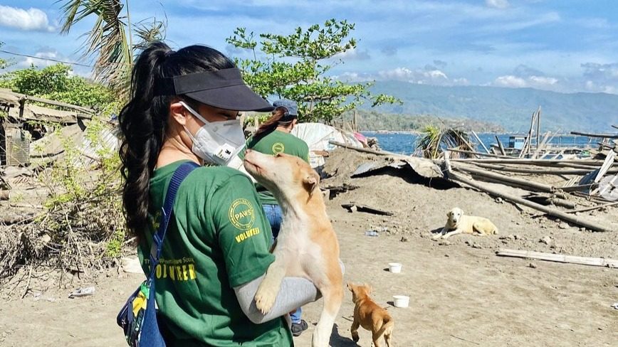 LOOK: Heart Evangelista joins PAWS for animal rescue mission near Taal