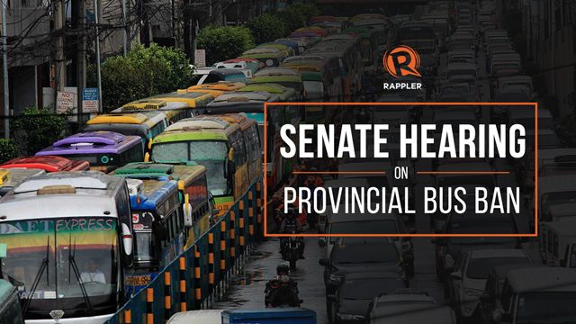 WATCH: Senate hearing on provincial bus ban