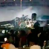 Shocking video shows tsunami rip through stage as band performs