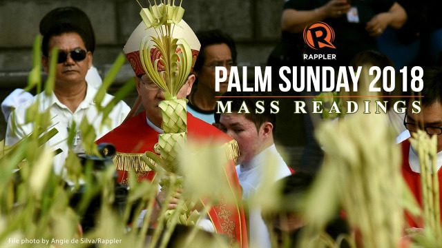 Holy Week 2018: Mass readings for Palm Sunday