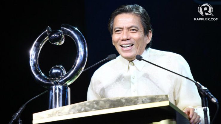Eugene Torre addresses the audience at Resorts World Manila. Photo by Josh Albelda/Rappler