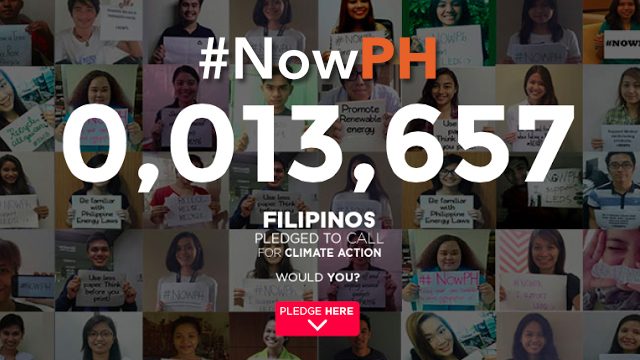 #NOWPH. As of September 21, more than 13,000 Filipinos pledge to call for climate action. Sign now!  