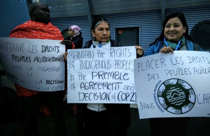 Human rights: Victim at COP21 in Paris