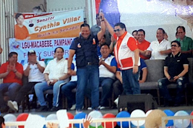 JV Ejercito, Jinggoy Estrada raise each other’s hands at HNP campaign launch