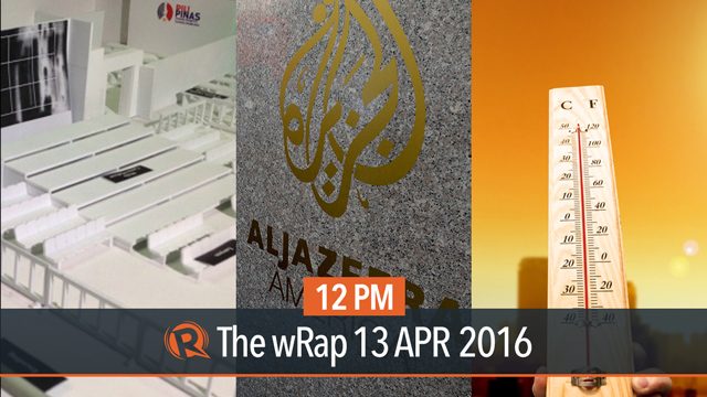 Comelec junks vote canvassing, Al Jazeera, higher temperatures | 12PM wRap
