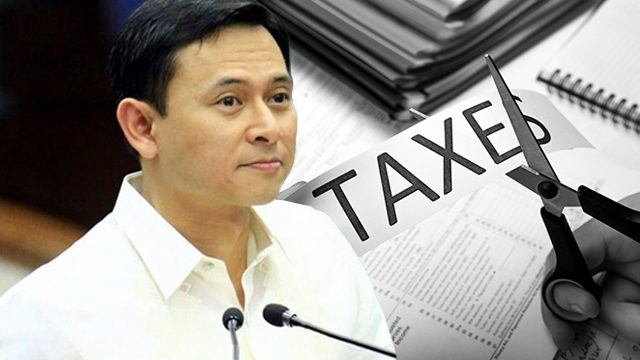 Angara files bill pegging income tax rates to inflation