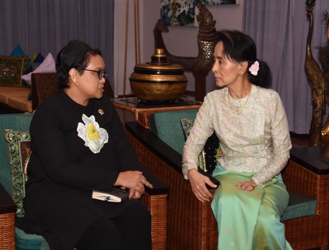 Bertemu dengan Aung San Suu Kyi, apa yang dibicarakan Menlu Retno?